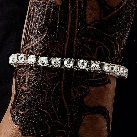 CZ Mens Tennis Bracelet - Picture 1 of 5